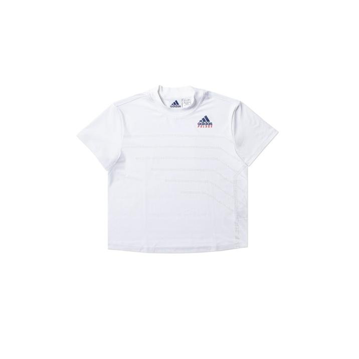ADIDAS PALACE LADIES ON COURT JACQUARD TEE WHITE