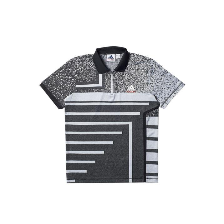 ADIDAS PALACE OFF COURT JACQUARD POLO BLACK