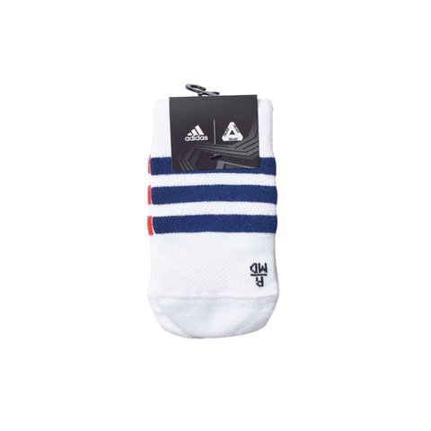 Palace ADIDAS PALACE ON COURT NO SHOW SOCK WHITE / RED / DARK BLUE - Colorway