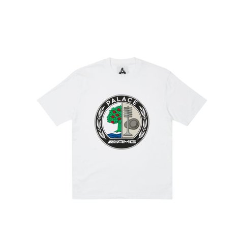 Palace PALACE MERCEDES AMG T SHORT LOGO WHITE