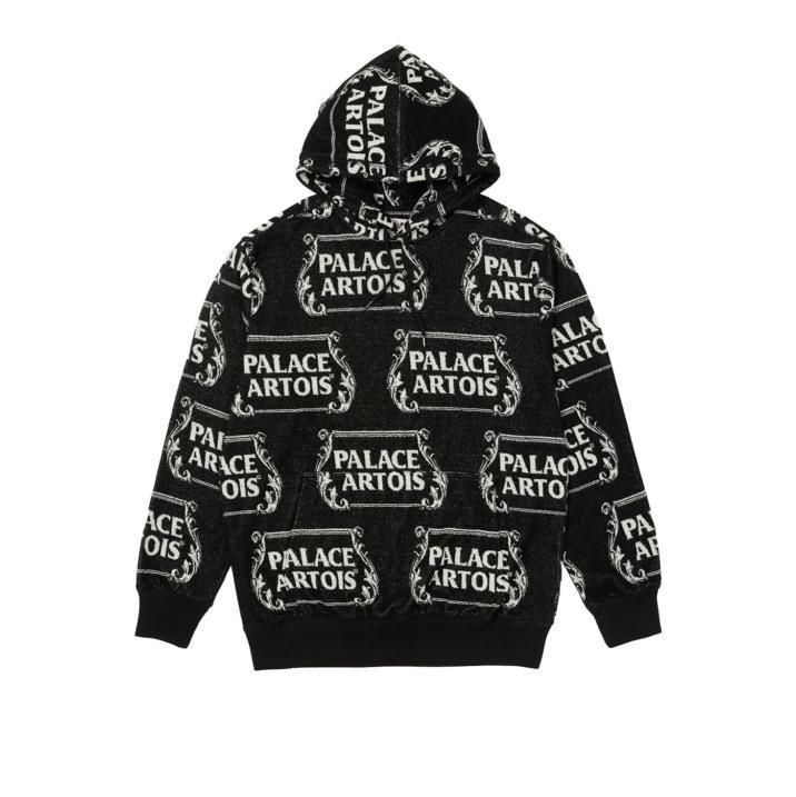 PALACE STELLA HOODIE TOWEL BLACK