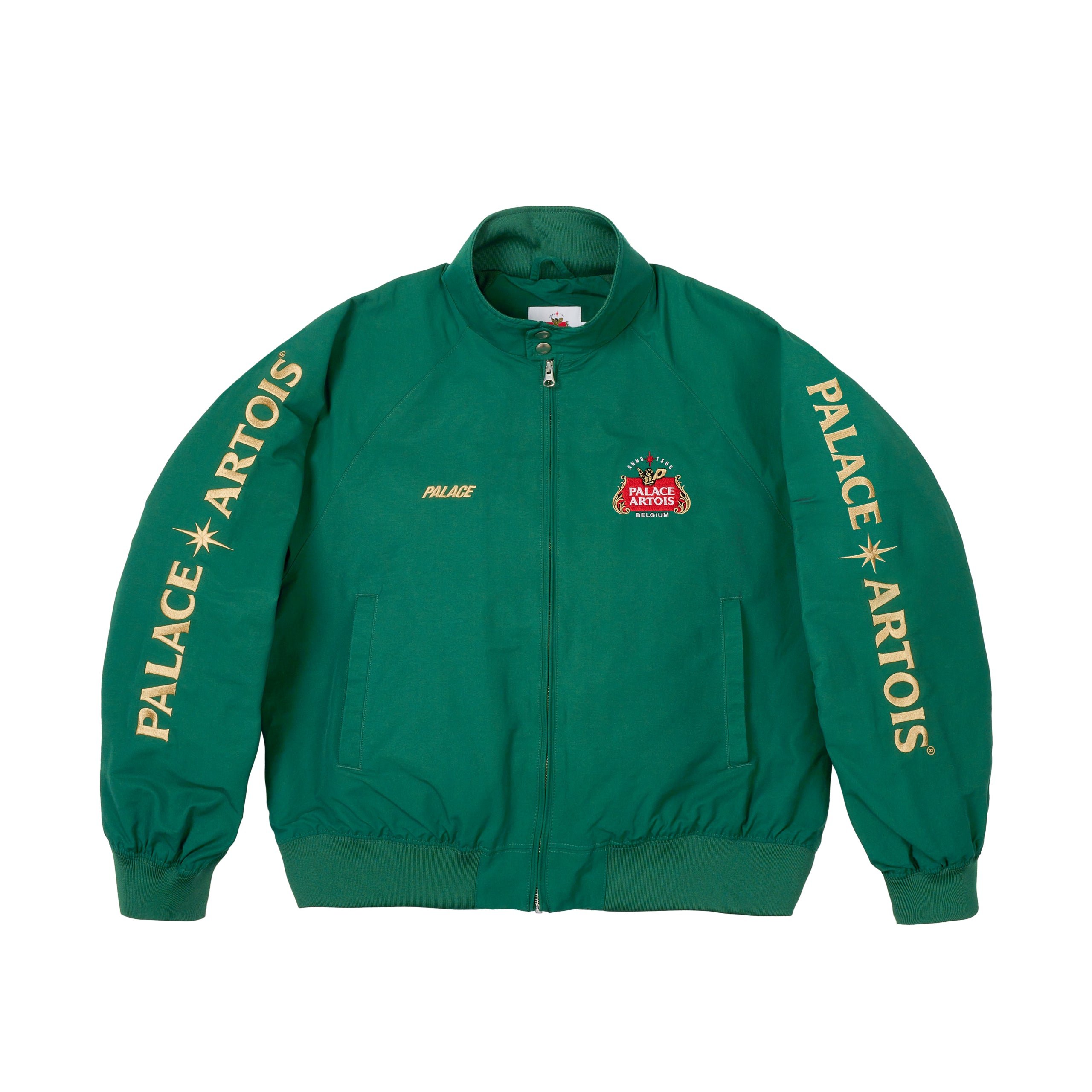PALACE STELLA ARTOIS MATCH JACKET BOTTLE GREEN