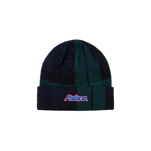 Palace LOWERCASE CUFF BEANIE BLACKWATCH CHECK - $42.00