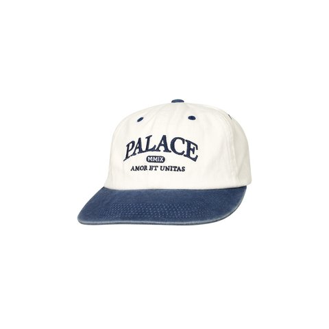 Palace UNITAS PIGMENT PAL HAT WHITE / NAVY - $48.00