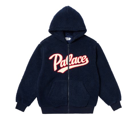 Palace SCRIPT HOOD NAVY - Colorway