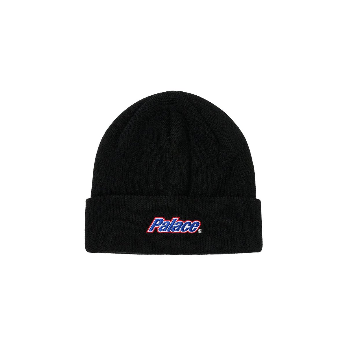 Palace LOWERCASE CUFF BEANIE BLACK (Winter 2023) - $42.00