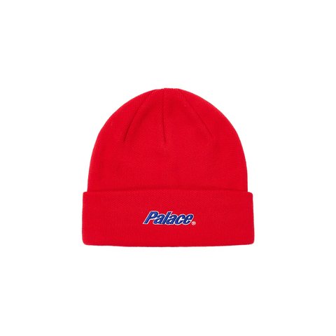 Palace LOWERCASE CUFF BEANIE TRUEST RED - $42.00