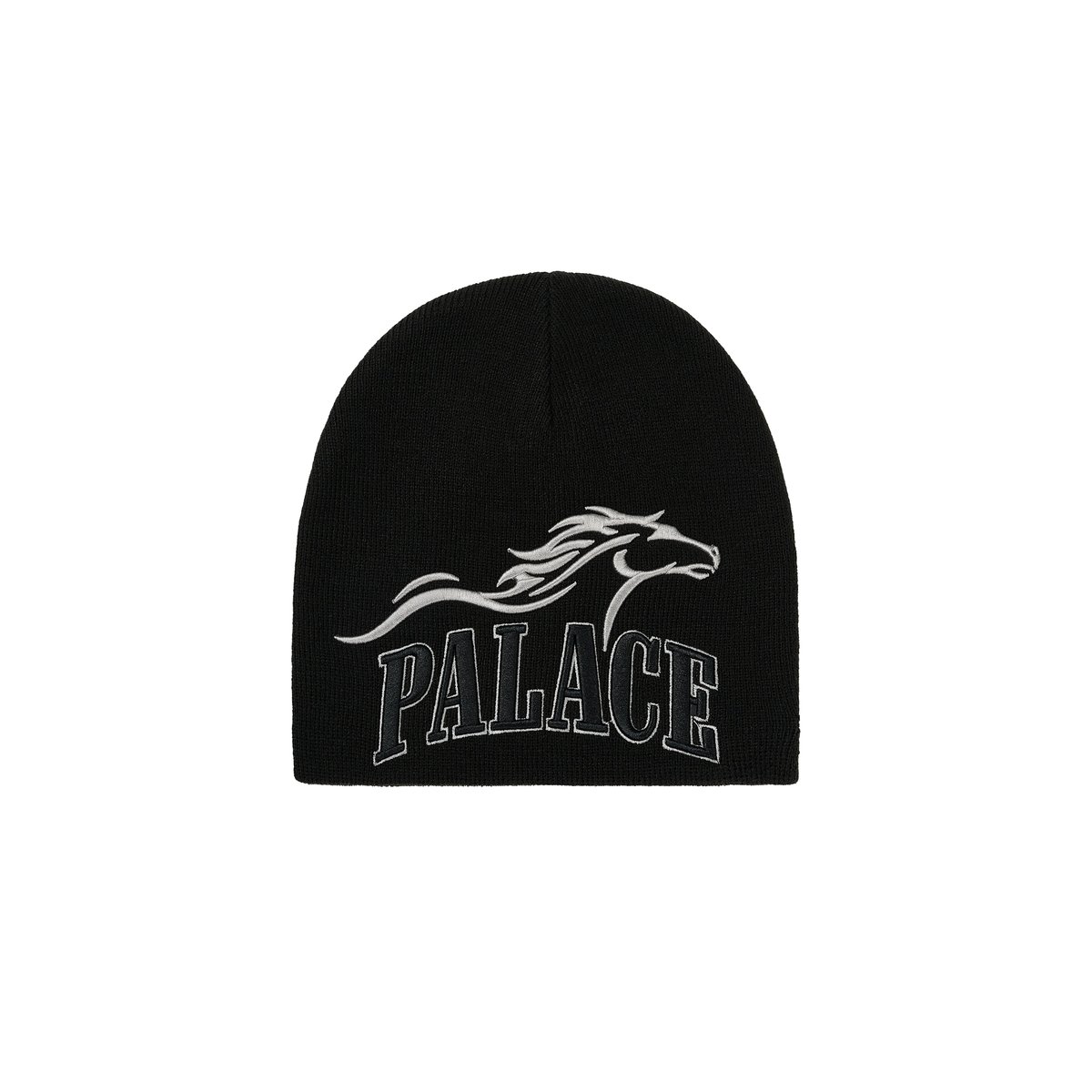 HORSEPOWER NEIN CUFF BEANIE BLACK - PalaceCommunity