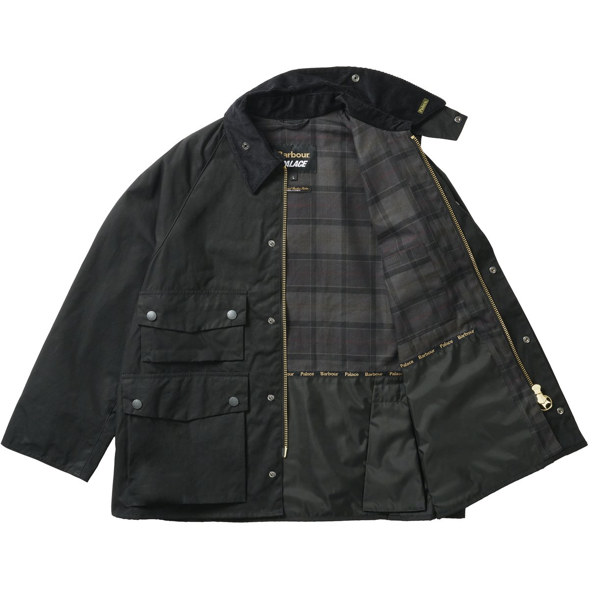 Palace PALACE BARBOUR BEDALE CASUAL JACKET BLACK (Palace Barbour 2025) - $790.00