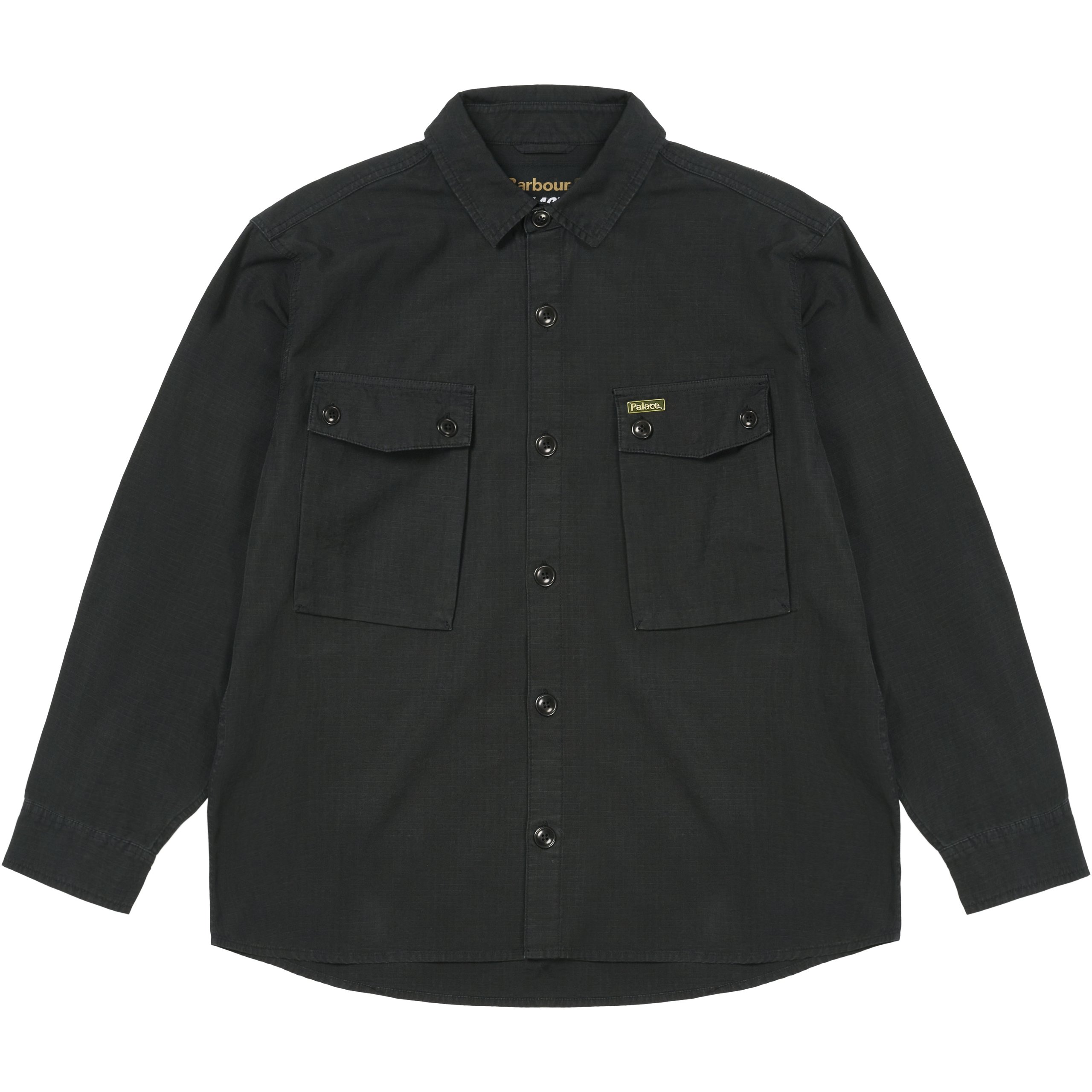 PALACE BARBOUR OFFICER SHIRT BLACK