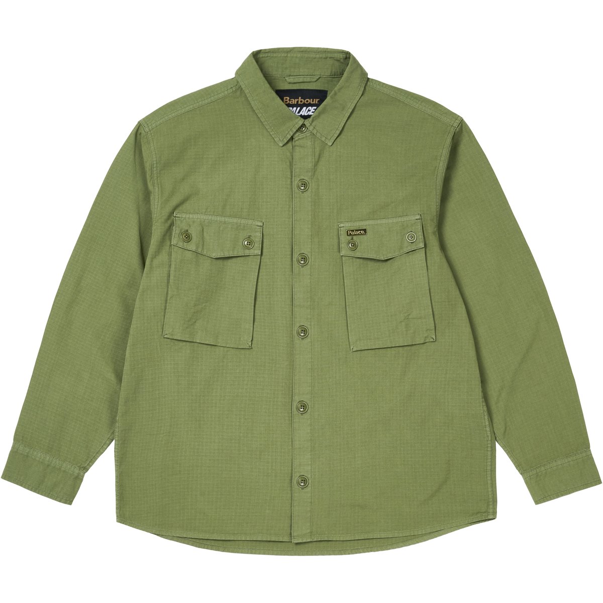 Palace PALACE BARBOUR OFFICER SHIRT OLIVE DRAB (Palace Barbour 2025) - $335.00