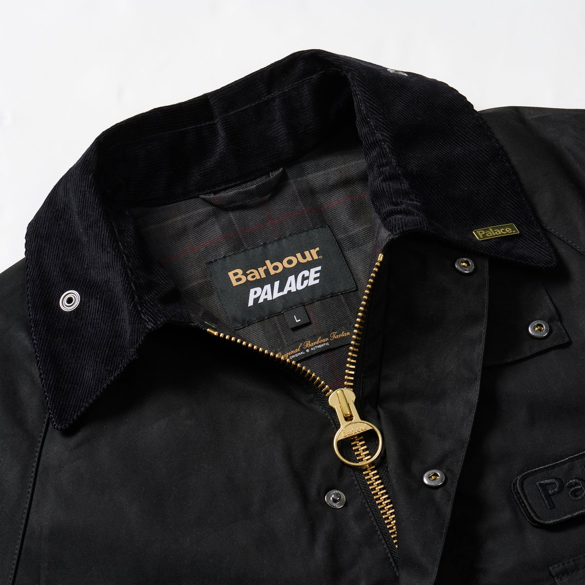 PALACE BARBOUR BEDALE CASUAL JACKET BLACK - Palace