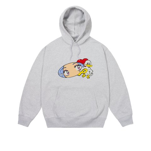 Palace REAR VIEW HOOD GREY MARL - Colorway