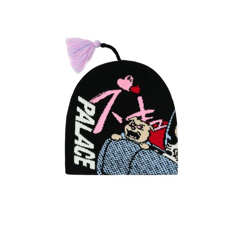 Palace REAR VIEW NEIN CUFF BEANIE BLACK - Colorway