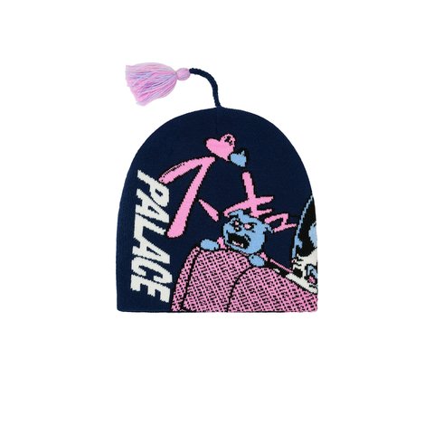 Palace REAR VIEW NEIN CUFF BEANIE NAVY - Colorway