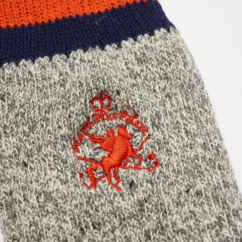 Palace PALACE BEAMS PLUS 2 PACK RUG SOCKS GREY - Colorway