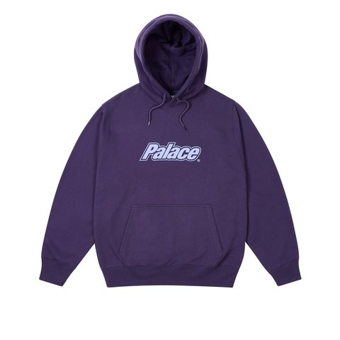 Palace BORDER LOGO HOOD PURP - Colorway