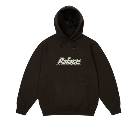 Palace BORDER LOGO HOOD BLACK - Colorway