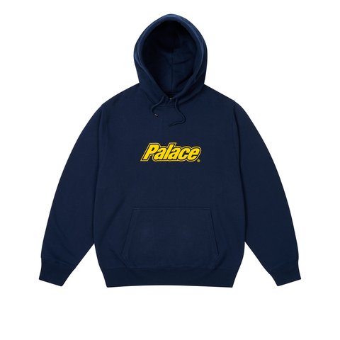 Palace BORDER LOGO HOOD NAVY - Colorway