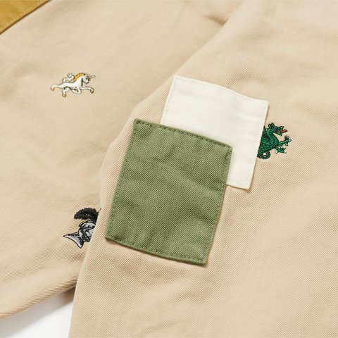 Palace PALACE BEAMS PLUS PLEATED TROUSERS TWILL BEIGE - Colorway
