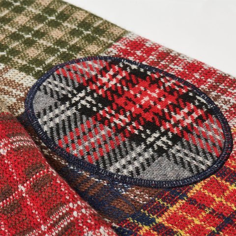 Palace PALACE BEAMS PLUS CREW KNIT PATCHWORK JACQUARD RED - Colorway