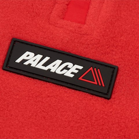 Palace POLARTEC 1/2 ZIP JACKET TOMATO RED - Colorway