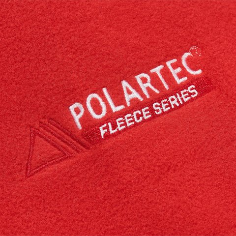 Palace POLARTEC 1/2 ZIP JACKET TOMATO RED - Colorway