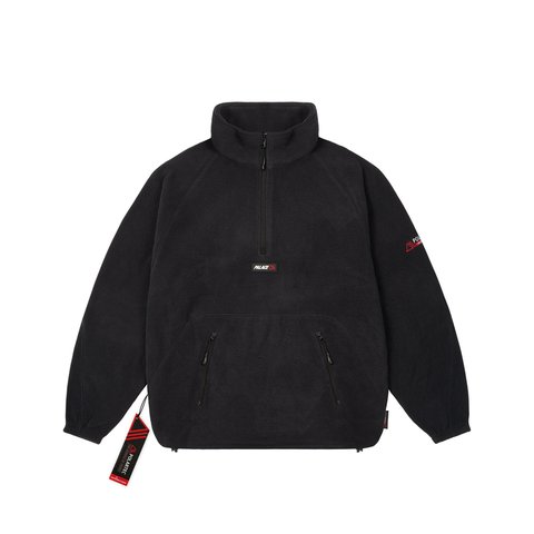 Palace POLARTEC 1/2 ZIP JACKET BLACK - Colorway