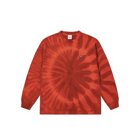 Palace TIE-DYE WAFFLE LONGSLEEVE BURNT ORANGE - Colorway