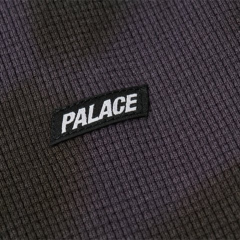 Palace TIE-DYE WAFFLE LONGSLEEVE COAL GREY - Colorway