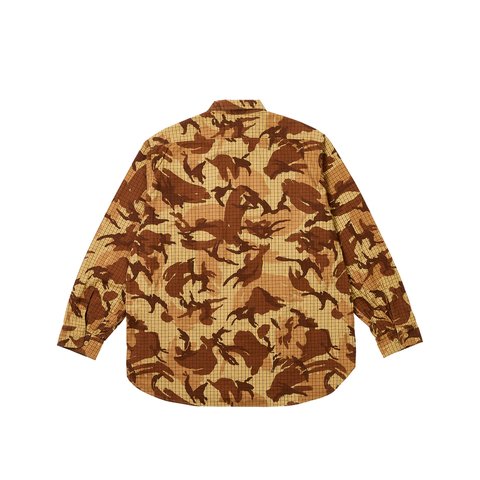 Palace PALACE BEAMS PLUS WORK SHIRT BEIGE TATTERSOLE CAMO - Colorway