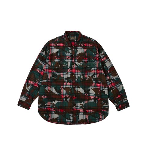 Palace PALACE BEAMS PLUS WORK SHIRT GREY TARTAN CAMO - Colorway