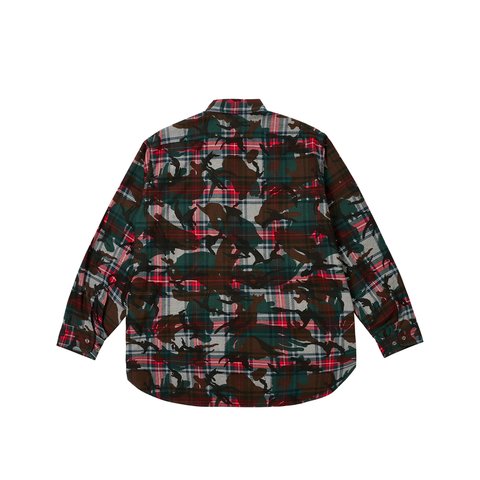 Palace PALACE BEAMS PLUS WORK SHIRT GREY TARTAN CAMO - Colorway