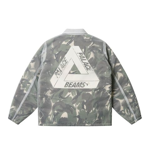 Palace PALACE BEAMS PLUS COACH JACKET FLEECE LINED CAMO - Colorway