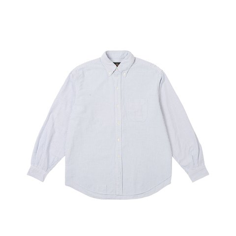 Palace PALACE BEAMS PLUS BUTTON DOWN SHIRT OXFORD BLUE STRIPE - Colorway