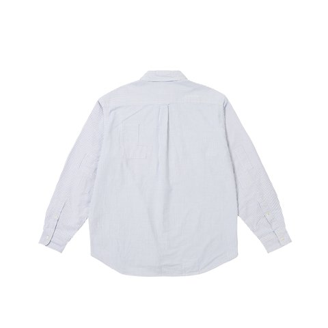 Palace PALACE BEAMS PLUS BUTTON DOWN SHIRT OXFORD BLUE STRIPE - Colorway