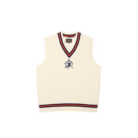 Palace PALACE BEAMS PLUS CABLE VEST WHITE - Colorway