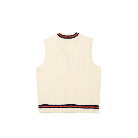 Palace PALACE BEAMS PLUS CABLE VEST WHITE - Colorway