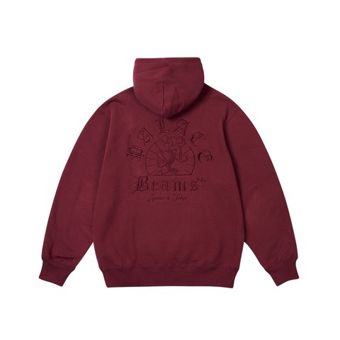 Palace PALACE BEAMS PLUS GRAPHIC HOOD WINDSOR WINE - Colorway