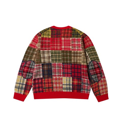Palace PALACE BEAMS PLUS CREW KNIT PATCHWORK JACQUARD RED - Colorway