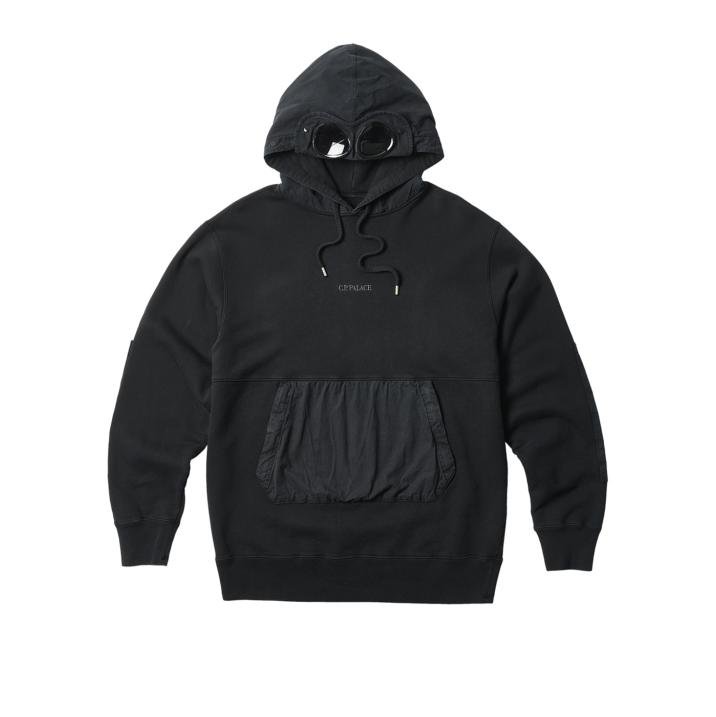 PALACE C.P. COMPANY GOGGLE HOODIE BLACK