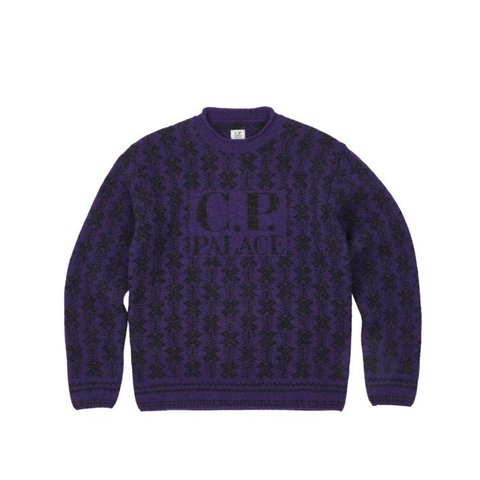 Palace PALACE C.P. COMPANY LAMBSWOOL KNIT PURPLE
