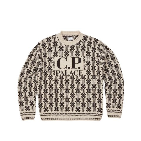 Palace PALACE C.P. COMPANY LAMBSWOOL KNIT STONE