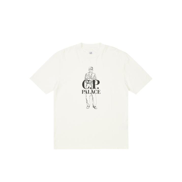 PALACE C.P. COMPANY LOGO T-SHIRT WHITE