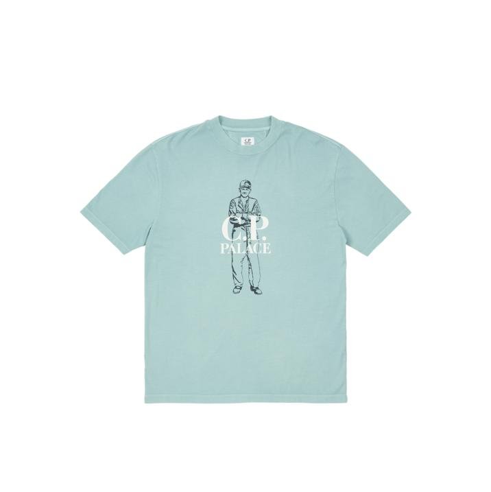 PALACE C.P. COMPANY LOGO T-SHIRT BLUE
