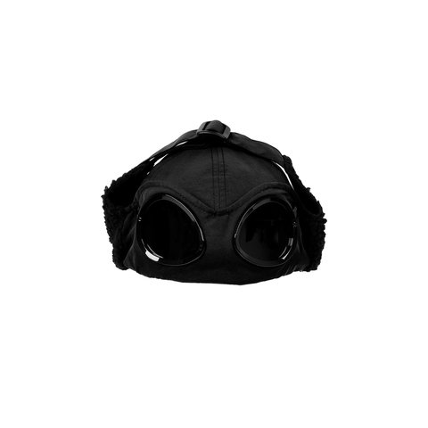 Palace PALACE C.P. COMPANY GOGGLE EAR FLAP P-CAP BLACK - Colorway