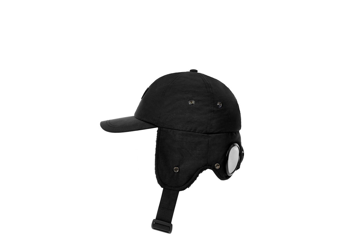 PALACE C.P. COMPANY GOGGLE EAR FLAP P-CAP BLACK - Palace