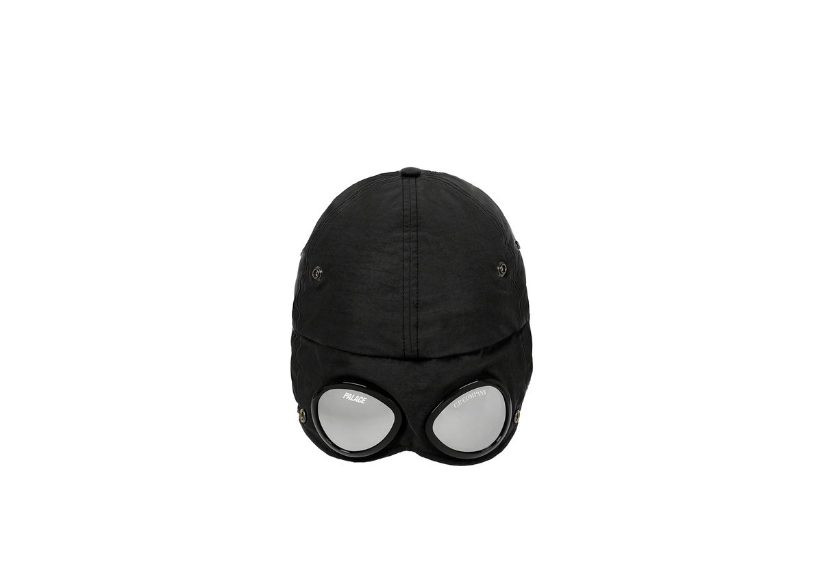 PALACE C.P. COMPANY GOGGLE EAR FLAP P-CAP BLACK - Palace