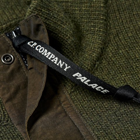 Palace PALACE C.P. COMPANY FUNNEL NECK KNIT OLIVE - Colorway