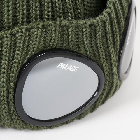Palace PALACE C.P. COMPANY PEAK GOGGLE BEANIE OLIVE - Colorway